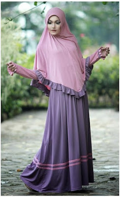 Model Busana Muslim Gamis Bergo Syar'i