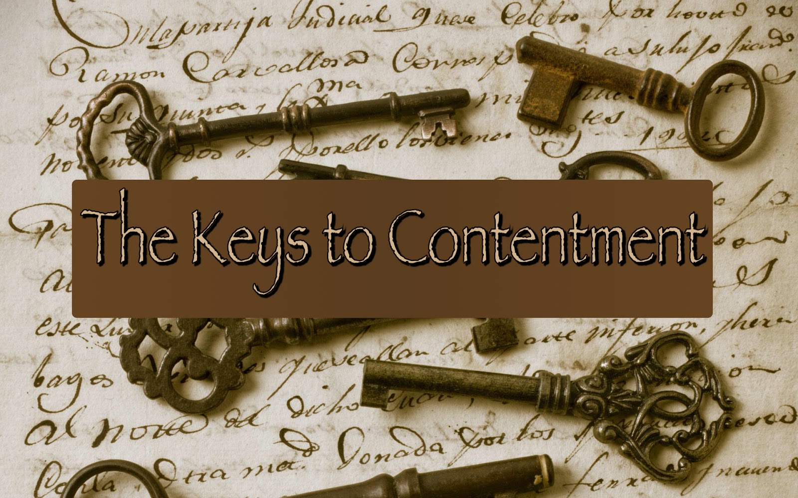 Paul's Keys to Contentment {Philipppians 4} Women in the Word