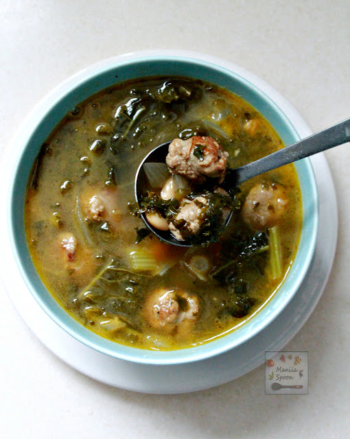 In 30 minutes you have a delicious, nutritious and hearty soup for the whole family -  Italian Sausage, Kale and White Bean Soup. Easy recipe, too.