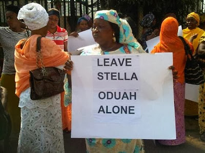 stella oduah paid supporters abuja