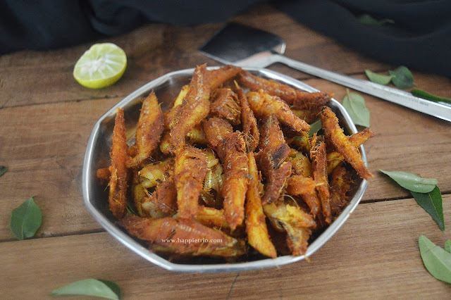 Anchovies Fish Fry Recipe | Neethili Meen Varuval 