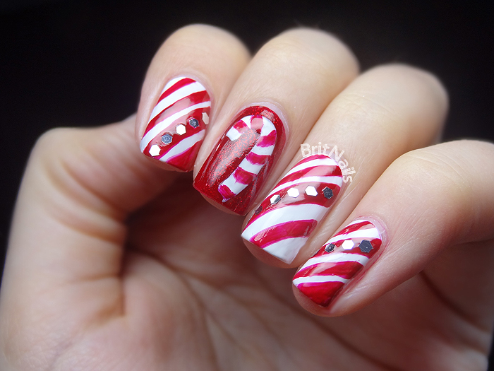 Candy Canes | Brit Nails