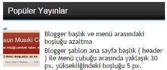 Sidebar siyah sekme başlığı
