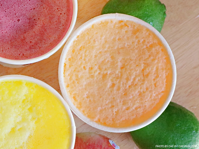 布弟弟fruit tea tea果汁專賣店，中科新鮮現打果汁開賣囉！繽紛色彩口味好獨特～