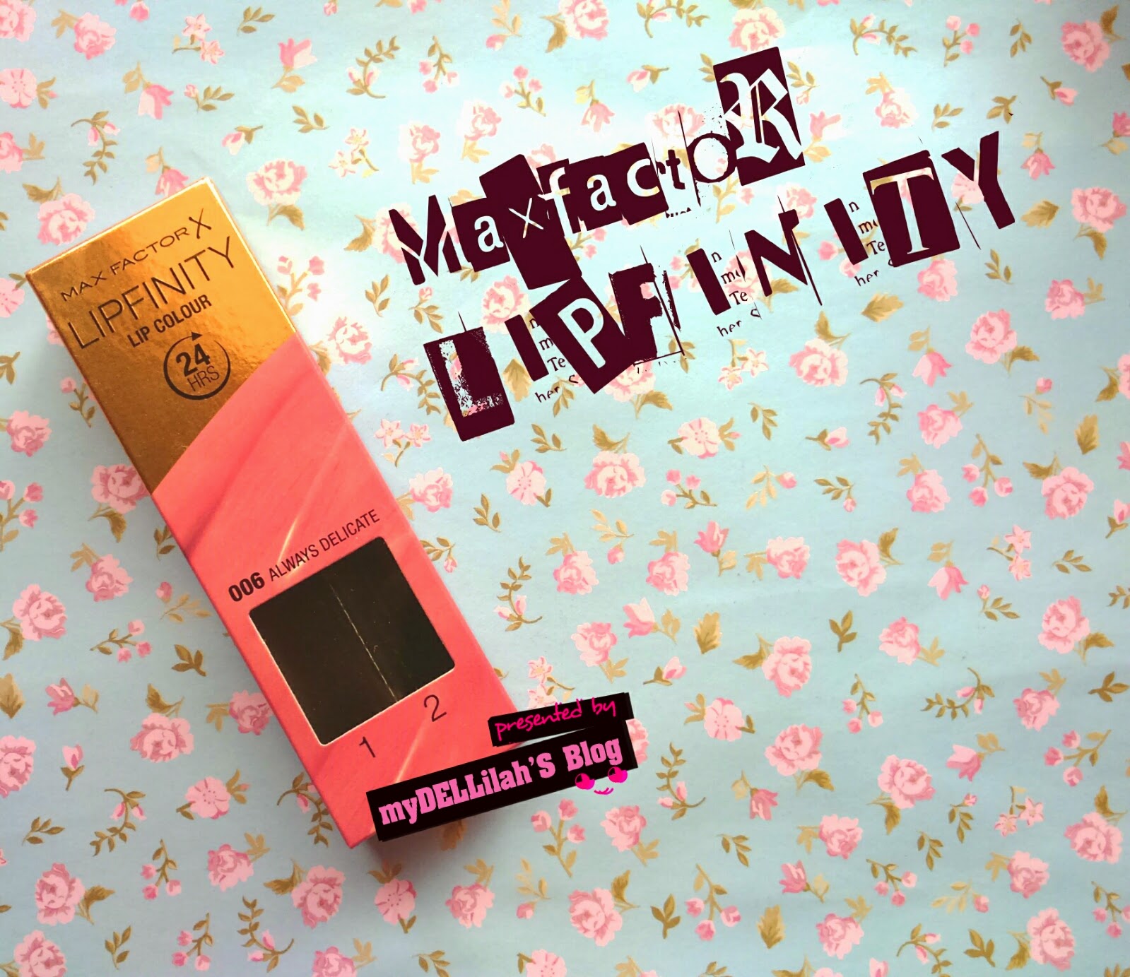 Max Factor Lipfinity - Lipstik 24 Jam Shade Always Delicate