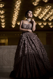 Actress Vani Bhojan New Photoshoot Stills In Long Dress