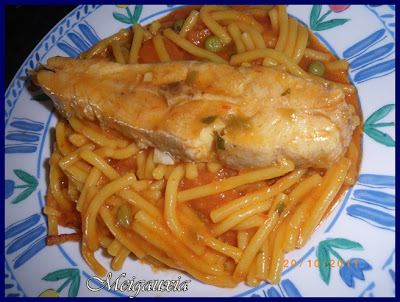  Castañeta con pasta guisada 