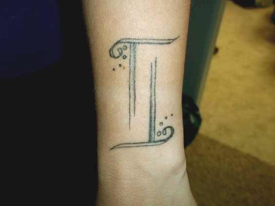 Best Gemini symbol tattoo design on forearm