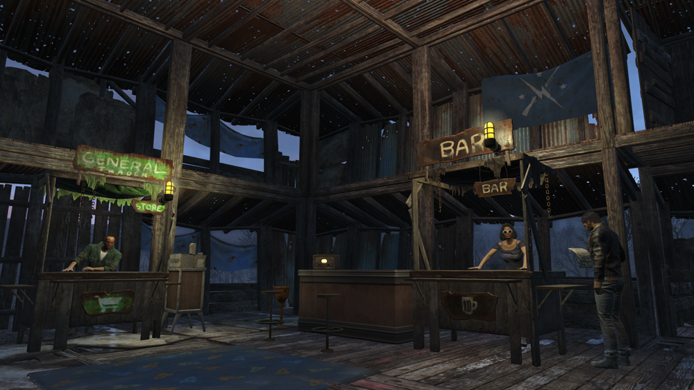 Старлайт драйв fallout 4. Fallout 4 старлайт поселение. Фоллаут 4 ресторан старлайт. Fallout 4 ресторан. Фоллаут 4 ресторан.