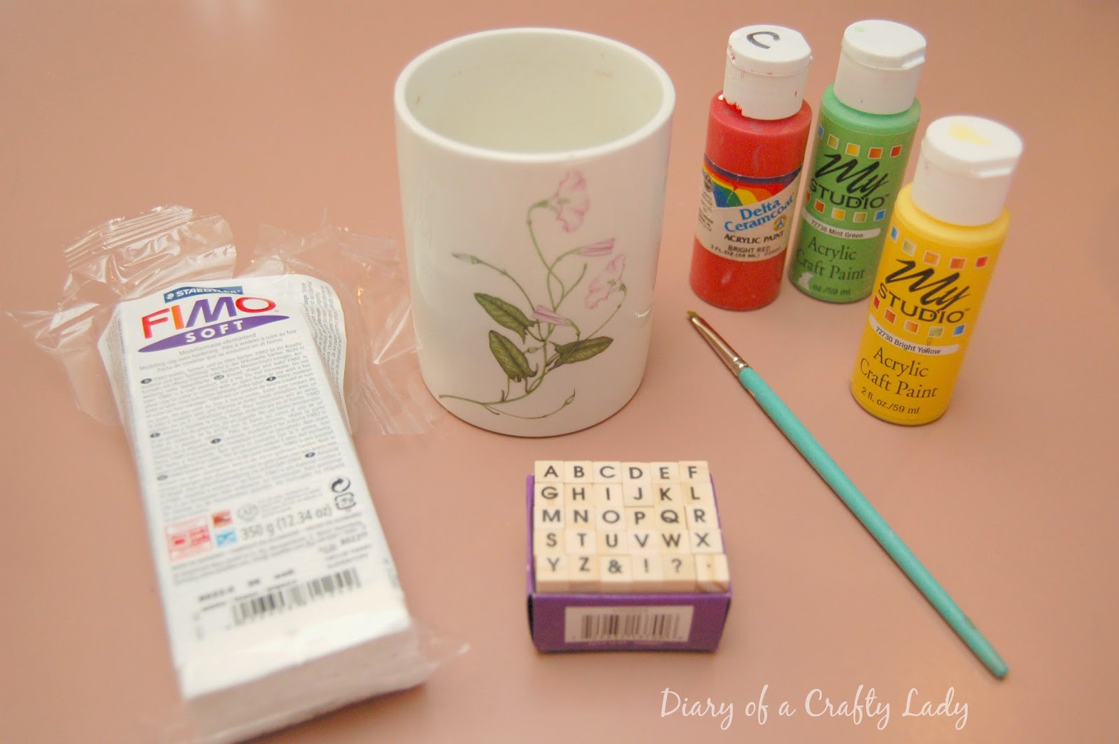 Diary of a Crafty Lady Clay Garden Markers