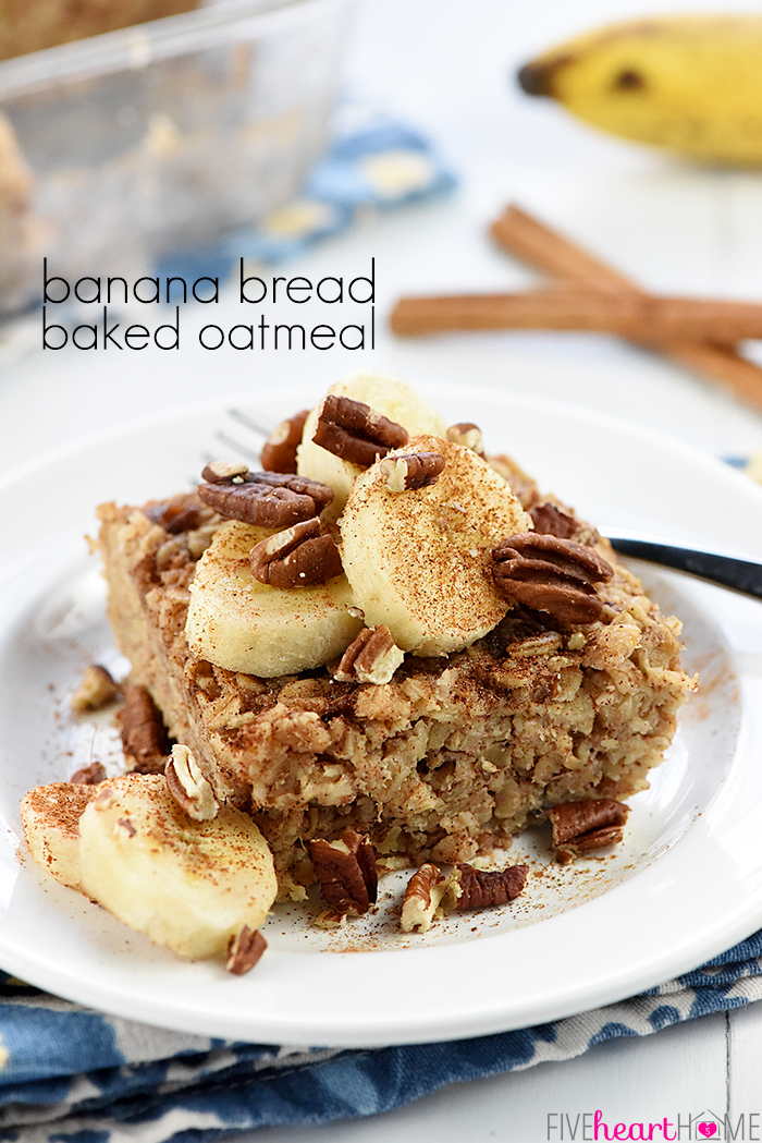 Banana Bread Baked Oatmeal Yumm Cooking