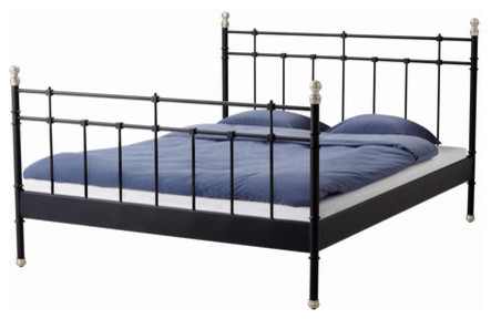 Top Svelvik Bed Frame Black, Ikea Svelvik Full Size Black Bed Frame