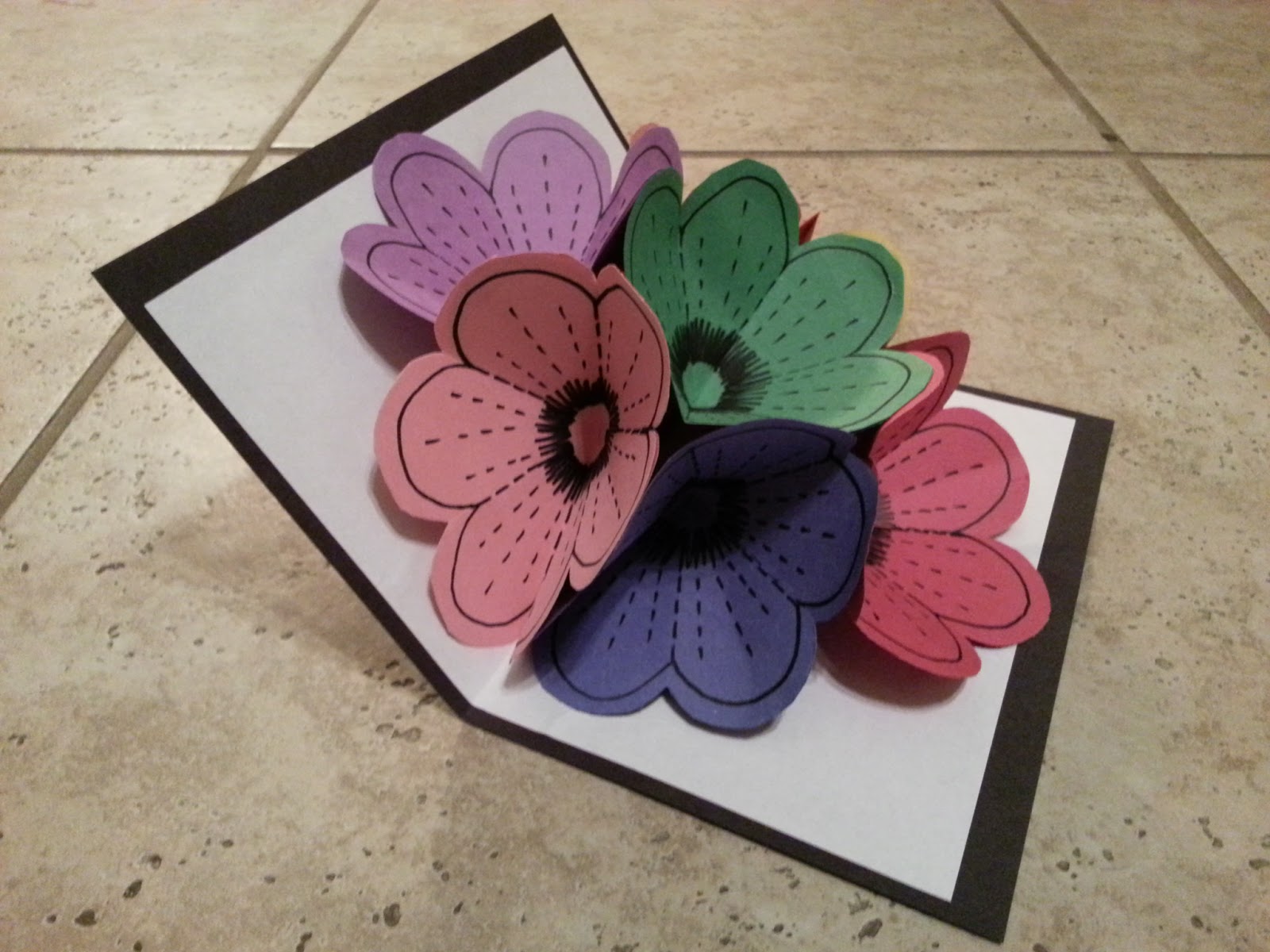 crafty schmafty flower popup card