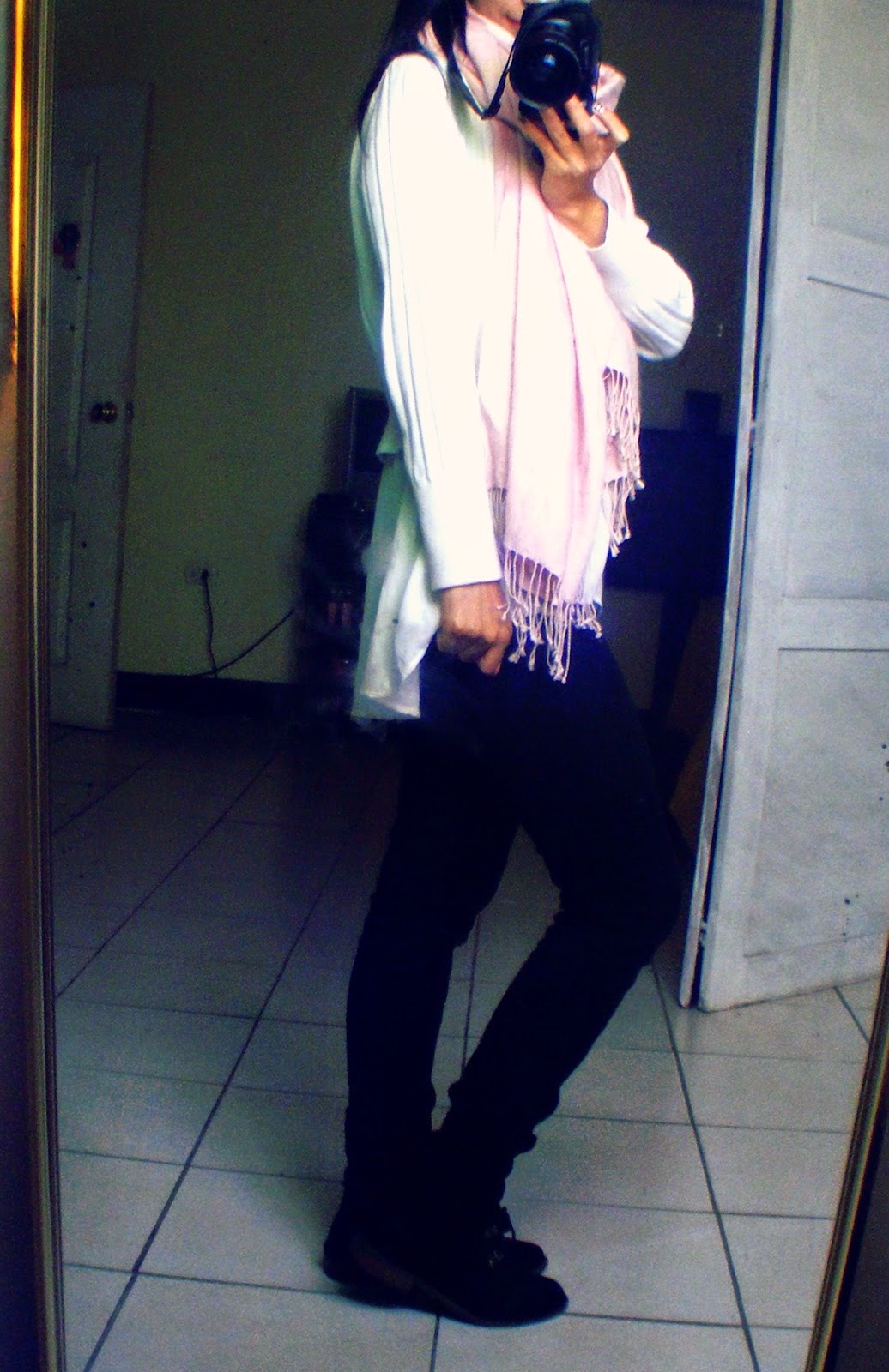 outfits blanco con negro