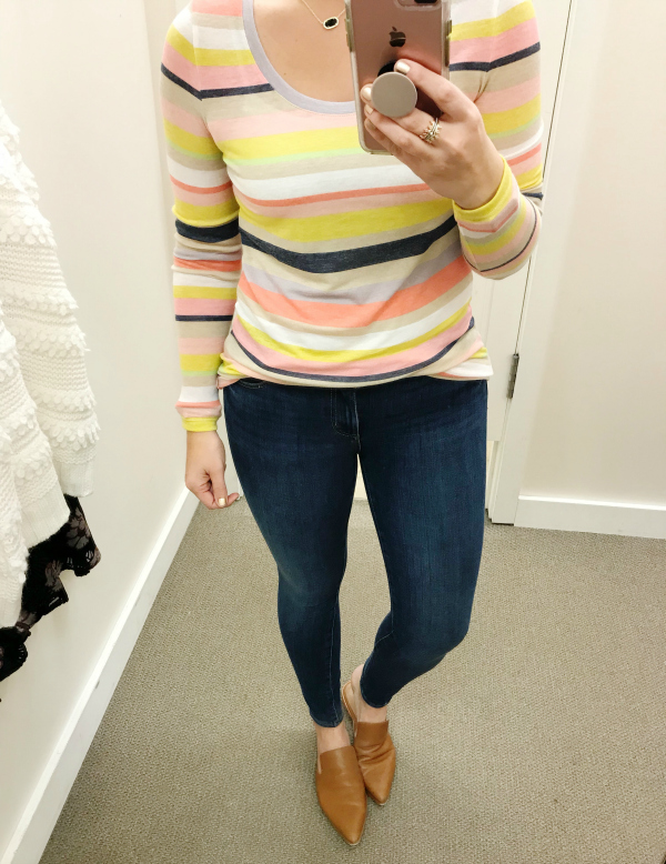 dressing room try ons, style on a budget, mom style, north carolina blogger, loft clothing