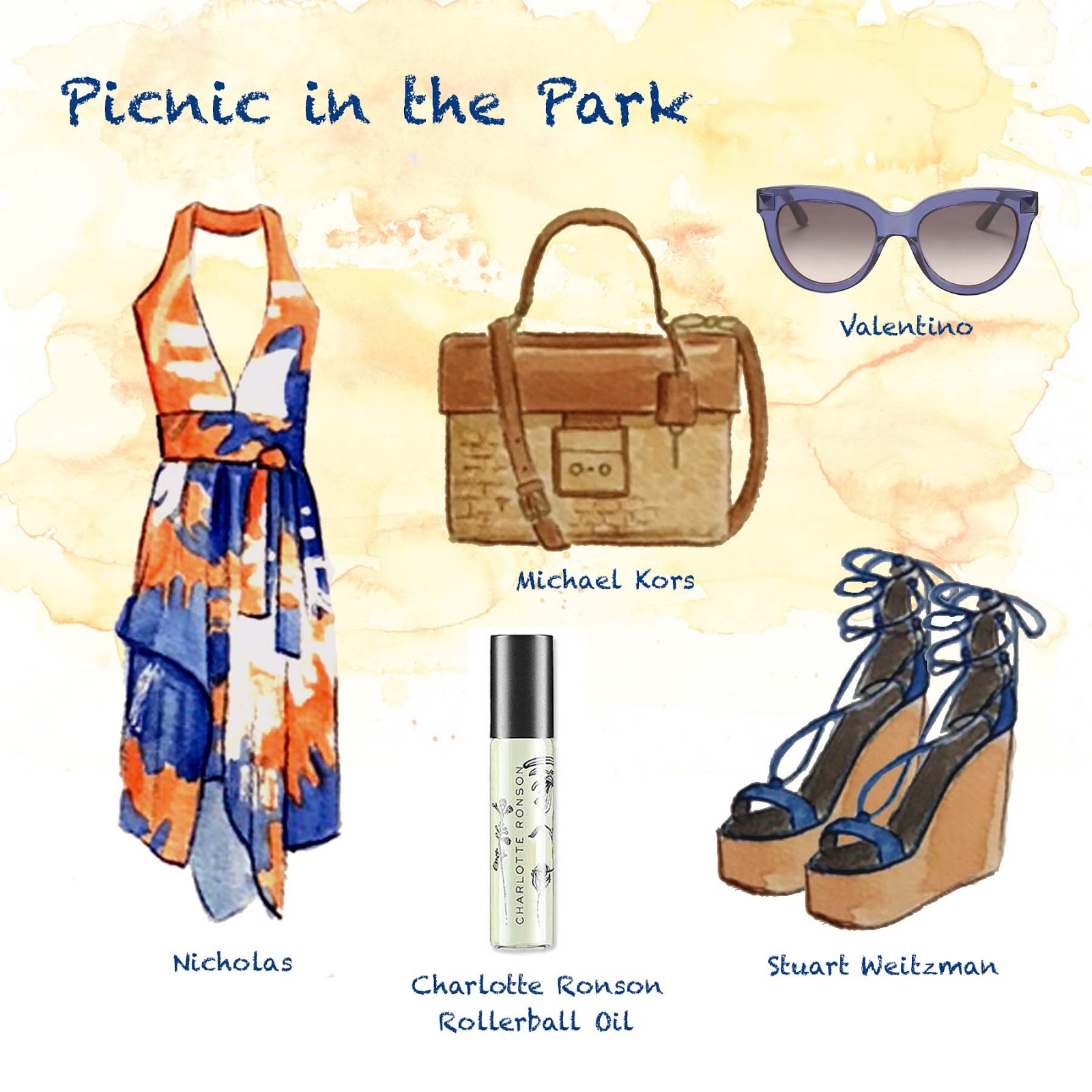 Sketched in Style What to Wear Picnic in the Park
