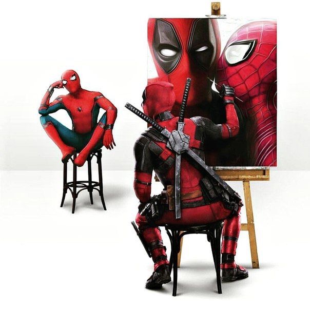 SpiderMan & Deadpool Wallpaper & Telefon Duvar Kağıdı