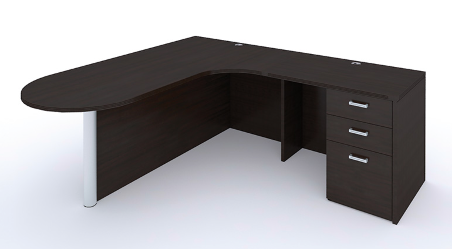 стол угловой с полкой для клавиатуры