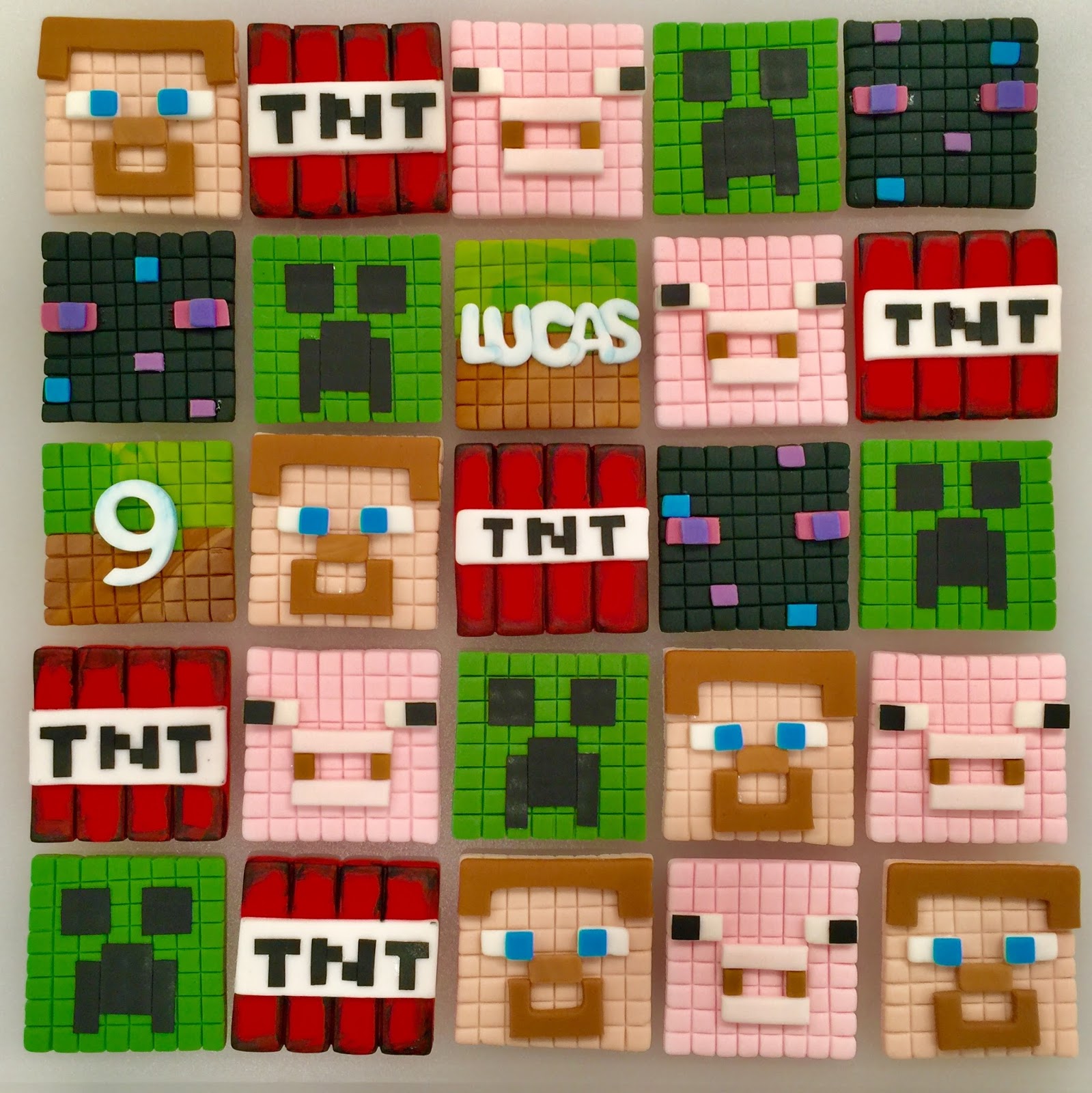 Minecraft Cupcake Edible Toppers