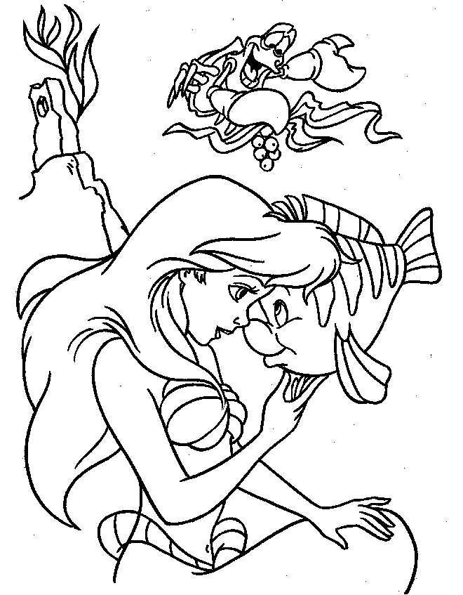 Disney Princess Mermaid Coloring Pages