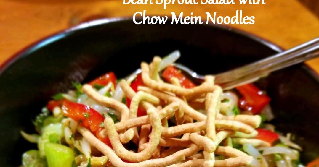 Fleur de Lolly Bean Sprout Salad with chow mein noodles