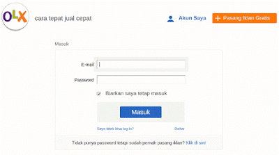 Cara Pasang Iklan di OLX.co.id 2015 - Step 2