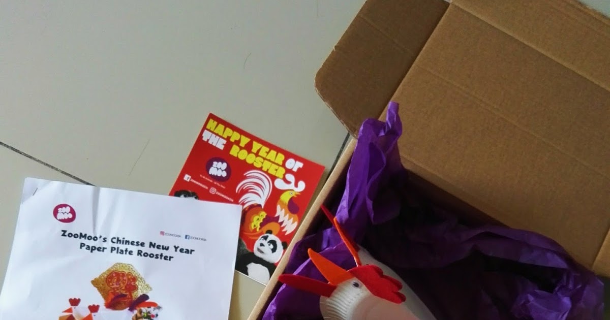 ZooMoo's Chinese New Year Paper Plate Rooster Craft Activity Joy 'N