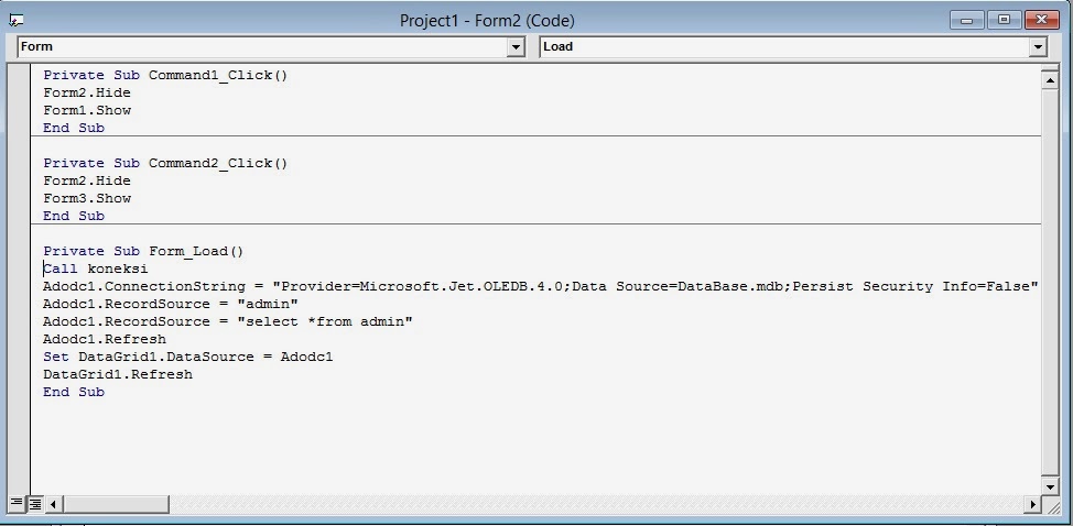 Apply 3 forms. Show 3 forms. изменить datagrid в form2.