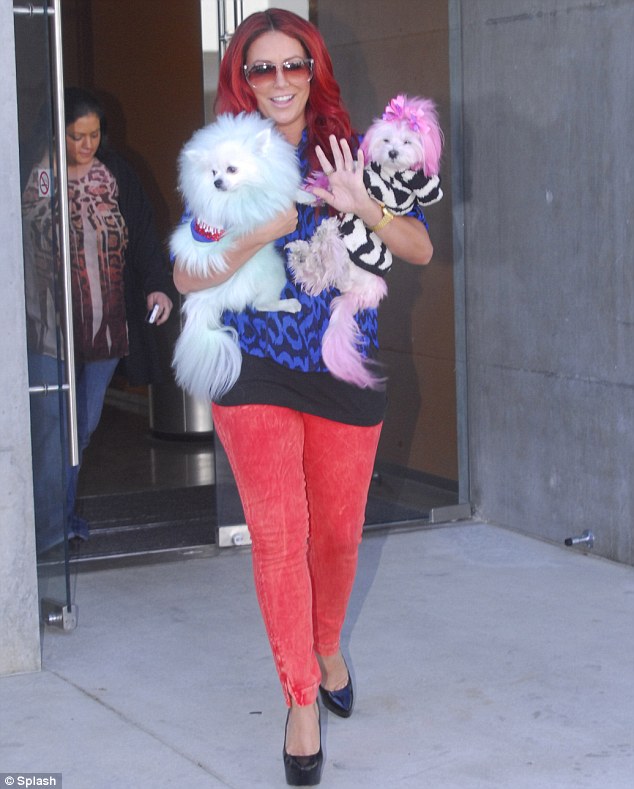 Thai Panda: Woof! Celebrity Apprentice star Aubrey O'Day dyes her dogs ...