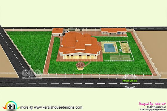 Kerala Model Luxury house with all facilities
