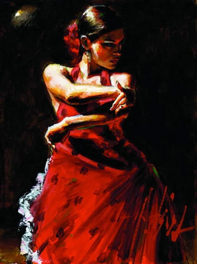 Fabian Perez 1967 ~ Argentine Figurative painter | Flamenco Dancers