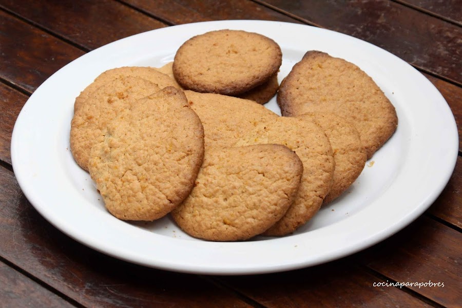 Galletas de coco sin azúcar, sin gluten, sin huevo ni lacteos. 