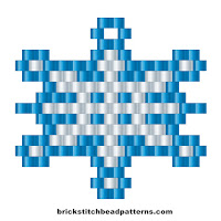 Free brick stitch seed bead weaving earring pattern charts
