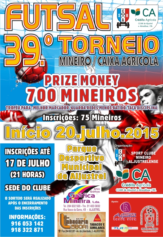 |SCM Aljustrelense| 39º Torneio de Futsal Mineiro/Caixa Agrícola