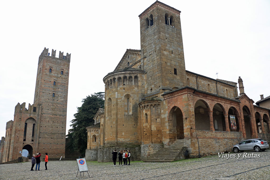 Plaza del Municipio, Castell'Arquato, Piacenza, Italia