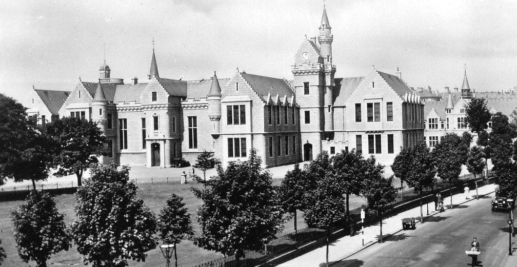Tour Scotland Old Photograph Grammar School Aberdeen Scotland