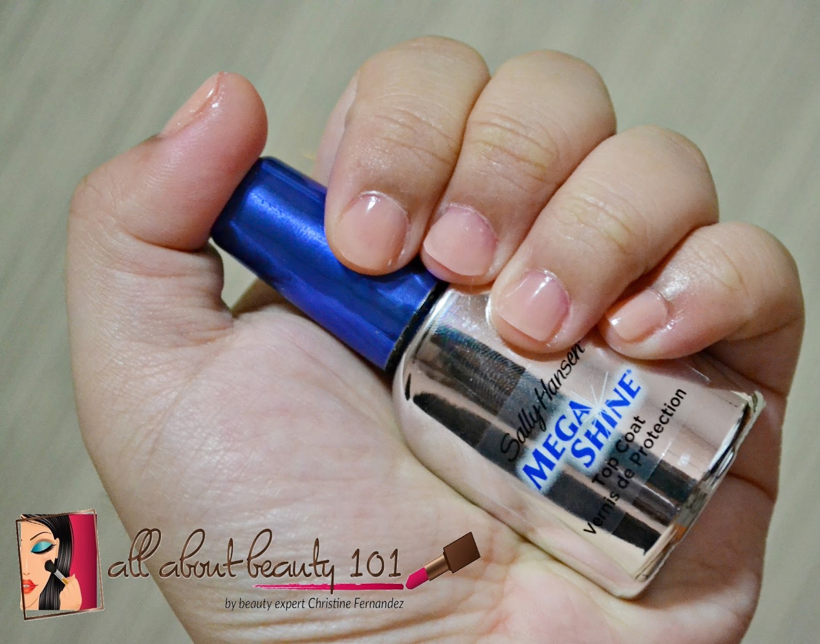 Sally Hansen Mega Shine Top Coat: Transparent Clear | All About Beauty 101