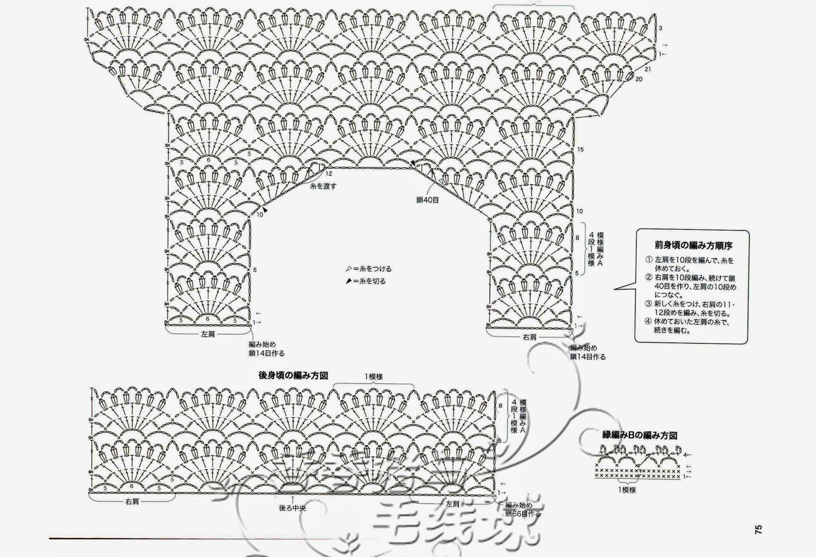 Схемы красивейших кокеток. Туника крючком азиатское вязание веерочки. Кардиган крючком из китайских журналов веерочками. Топ с арочками веерами. Схема белой туники халата из японских журналов.