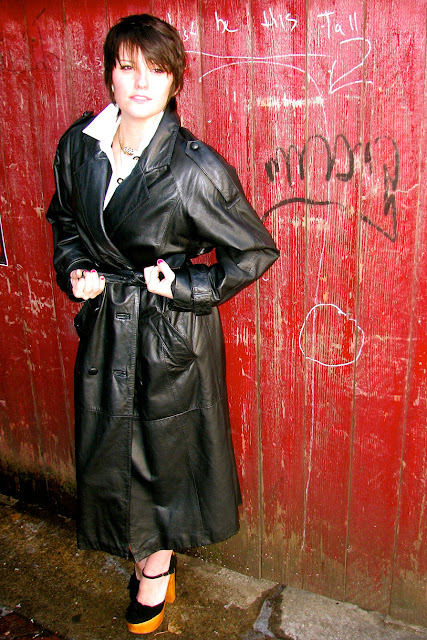 Leather Coat Daydreams: An actual late 1980s leather coat