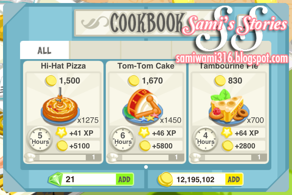 Sami's Stories Drum Set Oven Recipes (RS)