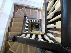A view down the spiral staircase, Dr Johnson's House Museum © Andrew Knowles