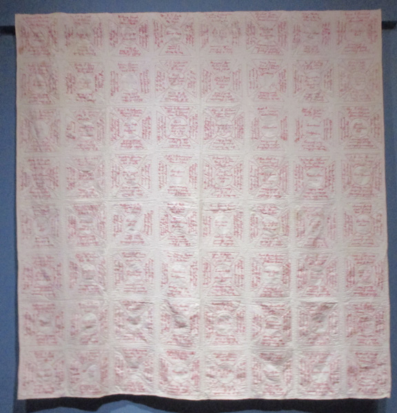 Civil War Quilts Two Redwork Quilts at the Pasadena History Museum