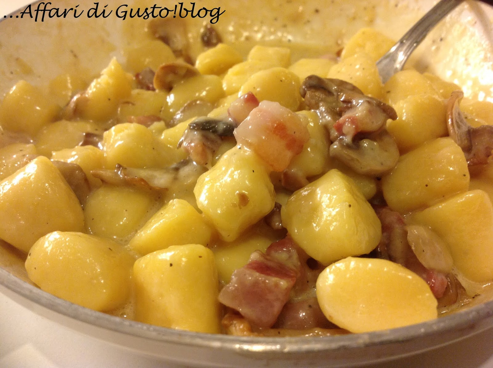 Affari di Gusto Gnocchi con taleggio, funghi e pancetta