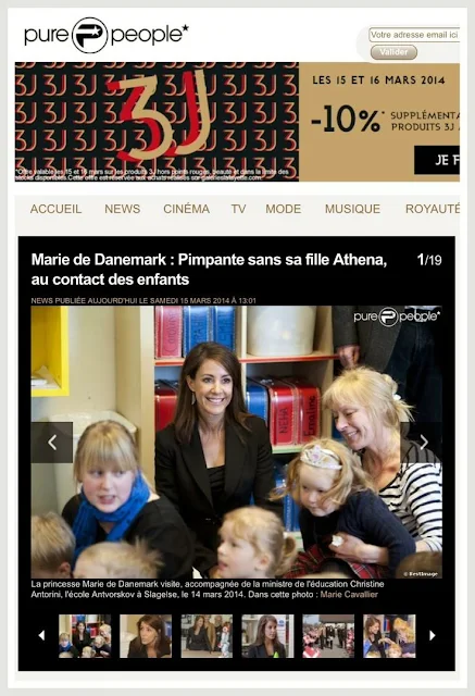 Princess Marie visited the daycare facility Sydbyen and the Antvorskov school in Slagelse