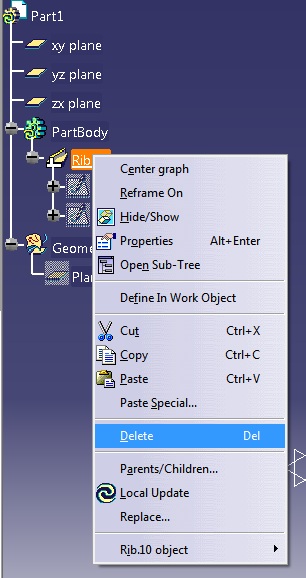Catia v5 Tutorial for Beginners: Catia v5 Tutorial: Rib and Slot