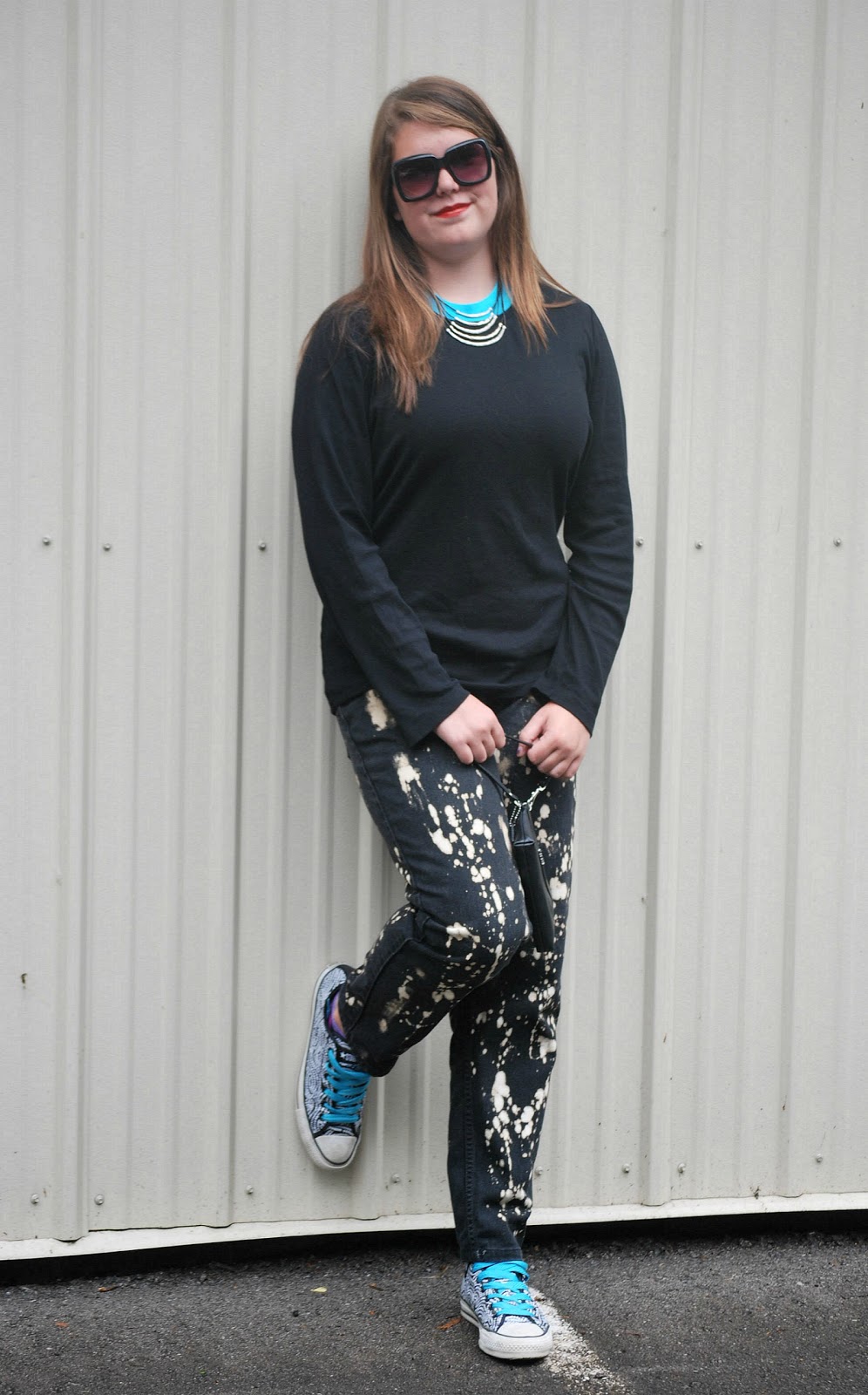 Fashion R&D DIY Bleach Splatter Jeans