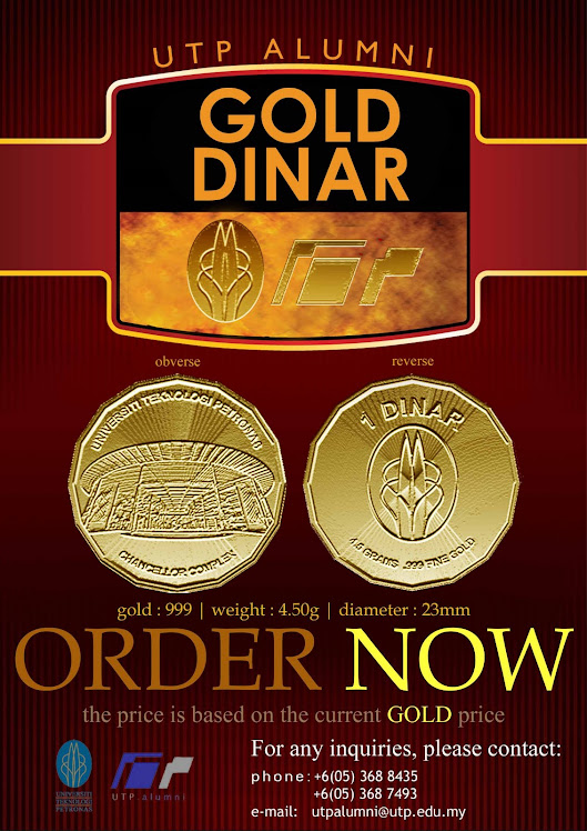 Poster UTP Alumni Gold Dinar
