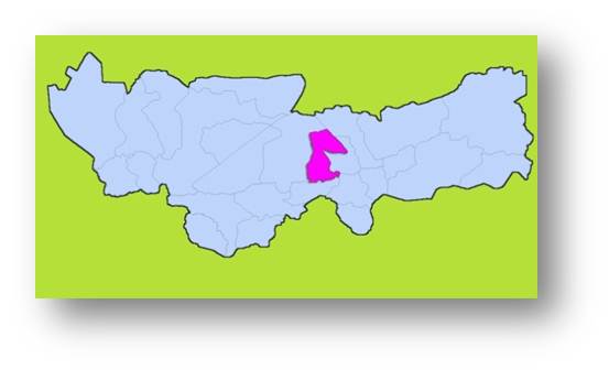 Mapa del Corregimiento de "ACASAGUASTLÁN"