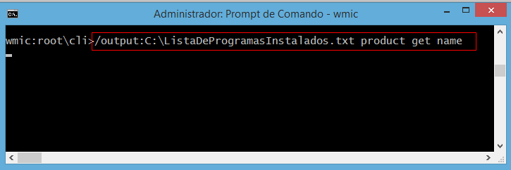 Listando programas instalados com prompt de comando