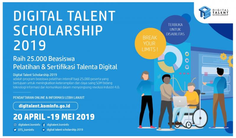Pendaftaran Beasiswa Digital Talent Scholarship 2019 Tersedia Program Untuk Guru Lulusan Smk Dan Masyarakat Umum Pendidikan Kewarganegaraan Pendidikan Kewarganegaraan